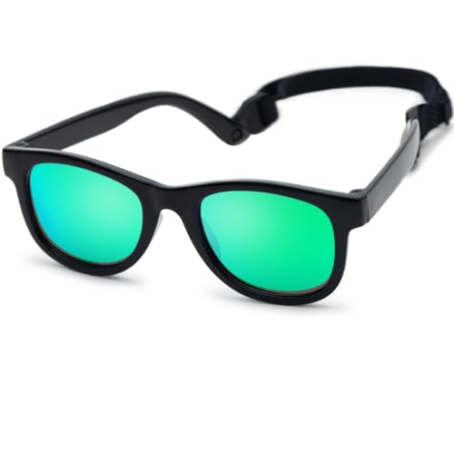 Flexible Polarized Infant Baby Sunglasses with Strap for Newborn Toddler Boys Girls Age 0-24 Months2