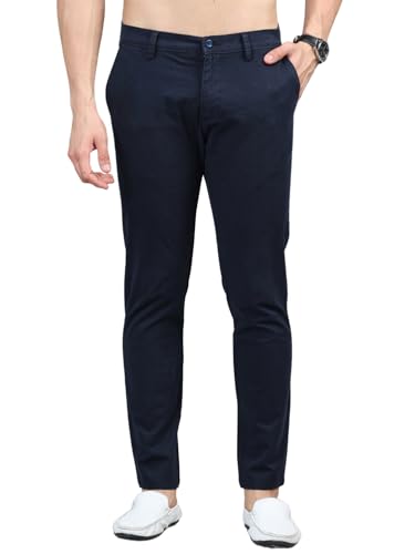 Image of Jack and Jini Men Casual Stretchable Cotton Pants | Chinos | Trousers (Regular Fit)