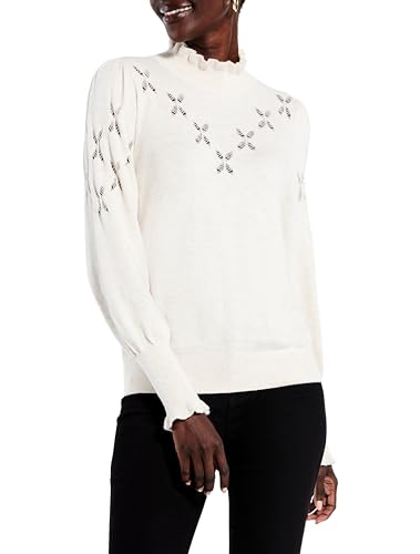 Image of NIC+ZOE Women's Pointelle Pip Sweater