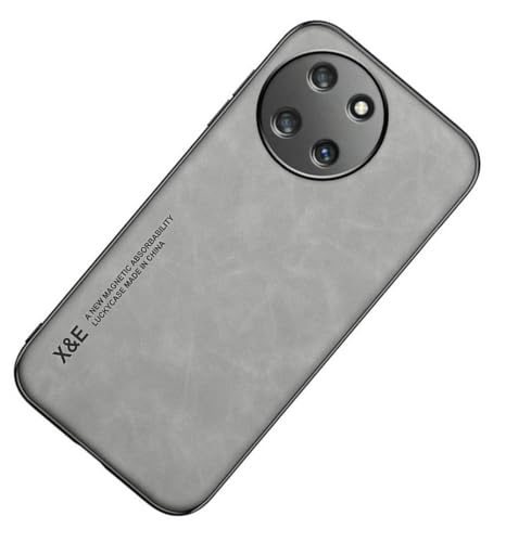 Kepuch Silklike Funda para OPPO Realme 11 4G - Case Carcasa Placa de Metal Incorporada para OPPO Realme 11 4G - Gris