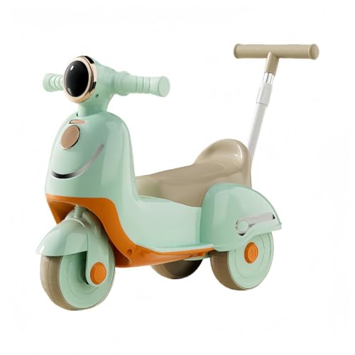 KUBERAS三輪車の手押し車子供のバランス車2合1子供のスケートボードの車1-5歳おもちゃの車男の子と女の子の歩行車 (ブルー)