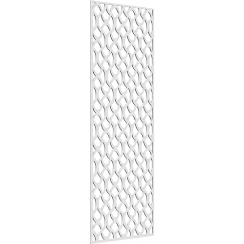 Image of 25 3 /8 inchW x 64 3 /8 inchH x 3 /8 inchT Resort Decorative Fretwork Wall Panels in Architectural Grade PVC