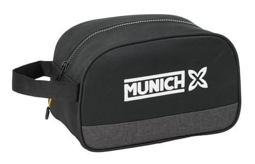 Safta Munich Topo - Neceser Escolar Infantil Mediano con Asa, Neceser Infantil, Adaptable a Carro, Fácil Limpieza, Cómodo y Versátil, Calidad y Resistencia, 26x12x15 cm