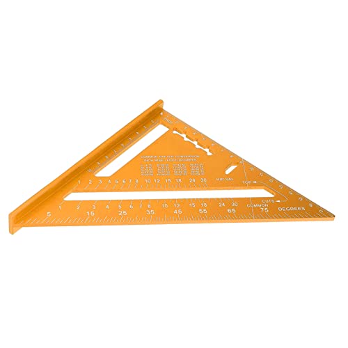 Escuadra triangular de aluminio de 7 pulgadas para carpintería miniatura 5