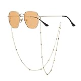 Veda Tinda Vision Orange Sunglasses For Women Trendy Retro 70s 90s Festival Tinted Vintage Polarized Metal Frame Oversized Square Shades Womens Accessories UV400 Protection with Glasses Chain C05S07