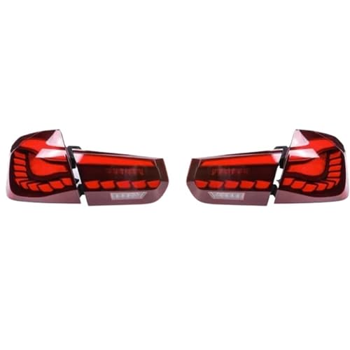 Car Taillight Assembly For BMW 3 Series 2013-2020 F30 F35 F80 M3 LED Taillamps M4 GTS Design 320 325i Sequential Turn Signal(Full Set Red)