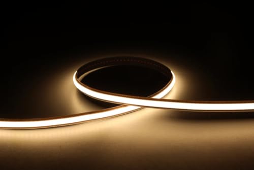 Tira LED COB 24V 2700K 16.4 pies Luz Blanca Suave miniatura 2