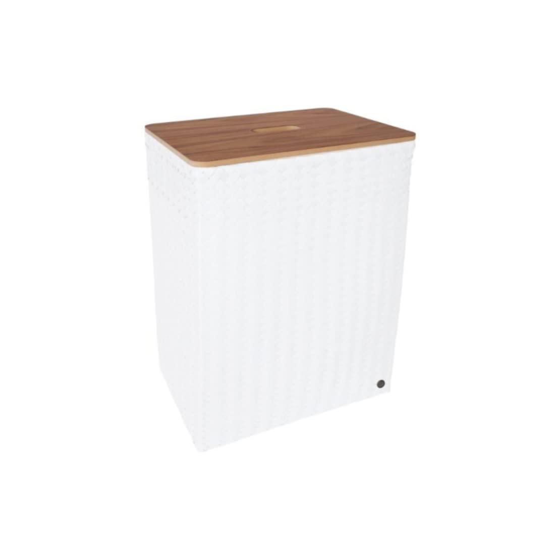 Handed By Grand superb & lid Open Basket Rectangular White superb with Wooden lid