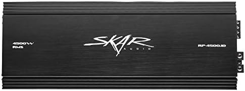 Skar Audio RP-4500.1D Monoblock Class D MOSFET Amplifier with Remote Subwoofer Level Control, 4500W