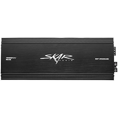 Skar Audio RP-4500.1D Monoblock Class D MOSFET Amplifier with Remote Subwoofer Level Control, 4500W
