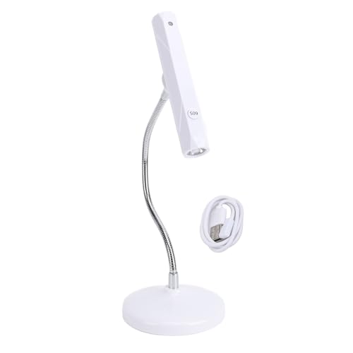 QWUUYEC Lámpara de Uñas Portátil, Secador de Uñas UV Recargable y Sin Cable, Diseño Flexo con Control Táctil, Batería de 2500mAh - Secado Rápido 9W, Uso Profesional y en