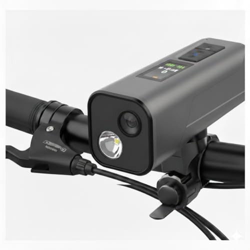 4K Bike Camera with GPS Tracking, Cycling Computer & Headlight – Spedal S1 30FPS Action Cam with...