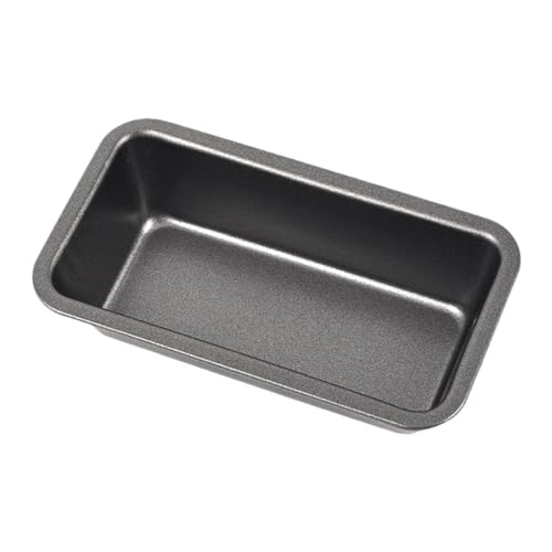 Kixolazr Caja de pan para hornear, Bandeja para hornear rectangular | Molde para pan de acero al carbono de 6 pulgadas | Molde rectangular de acero al carbono para pan, caja pequeña para tostadas,