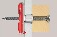 fischer FixTainer DuoPower/DuoTec mit Schraube, Power- & Schlauer-Box mit 200 Teilen, Universaldübel, Kippdübel + Schrauben, praktische Werkzeugkiste mit Tragegriff & Klicksystem, Dübelset – Ansicht 5