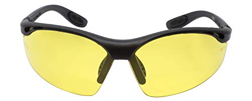 Calabria 91348 Safety Glasses For Work | Tinted Safety Glasses Anti Fog Anti Scratch | Uv Saftey Glasses Men | Safety Glasses Side With Shields | +2.00 Yellow #TOP2