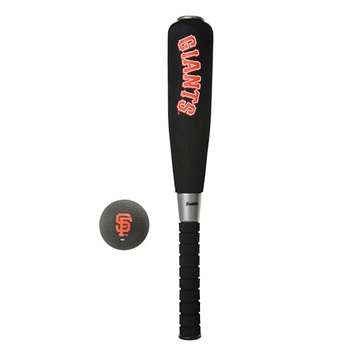 Franklin Sports San Francisco Giants Foam Bat & Ball Set - 21" Soft Jumbo Team Baseball Bat and Ball Team Logo - MLB Official Licensed Product