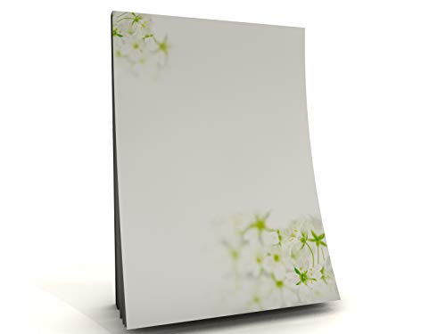 Notizblocks DIN A5 2er Set mit Motiv Frischer Frühling – 50 Blatt, 90 g/qm Papier, einseitig bedruckt – Notizblock & Briefblock für Büro und Alltag