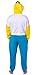 Mad Engine The Simpsons Hooded Union Suit | Men's Homer Simpson Adult One Piece Costume Pajama Footless Sleeper for Men & Women (Homer, Large/X-Large)