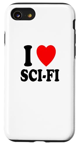 Custodia per iPhone SE (2020) / 7 / 8 I Heart (Amore) Fantascienza Fantascienza Film di fantascienza Libri