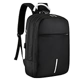 Mochila Executiva Impermeável Usb Senha Resistente Compacta (Preto)