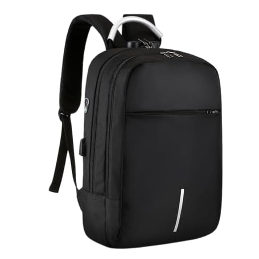 Mochila Executiva Impermeável Usb Senha Resistente Compacta (Preto)