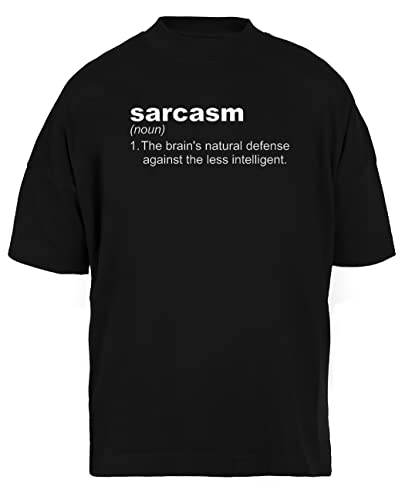 T-shirt noir ample Unisexe Luxogo au style streetwear et minimaliste