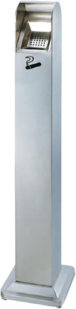 Posacenere da esterno, antivento, impermeabile, capacità 6,5 l, in acciaio inox, per patio e giardino