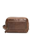 Frye mens Logan Case Travel Kit, Dark Brown, One Size US