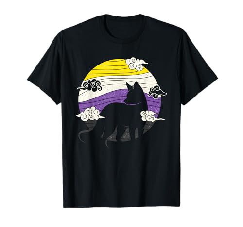 Nonbinary Fox Genderqueer Nicht-binäre Stolz Kleidung T-Shirt