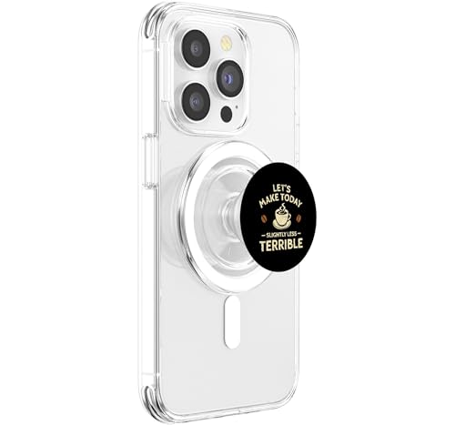 Café un Poco Menos Terrible PopSockets PopGrip MagSafe con base de imán potente 4