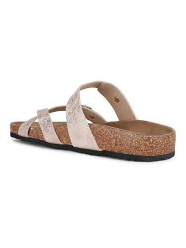 Image of Inc.5 womens Womens Beige Casual Solid One Toe Flat Slip-on Sandals Sandal