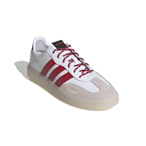 Image of adidas Men's NCAA Team Barreda Decode, White /Team Power Red /Black /University of Louisville, 8
