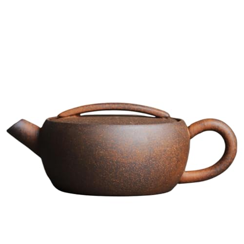 Juegos de té retro y tetera de cerámica rústica para infusión de hojas sueltas