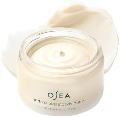 OSEA Undaria Algae™ Body Butter 6.7 oz - For Dry Skin - Ultra Hydrating Whipped Shea Butter + Ceramides - Vegan Skincare & Clean Bodycare - Thick Body Cream - For Extremely Dry Crepey Skin
