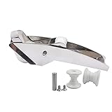 SHENGHUISS 316 Stainless Steel Hinged Self Launching Bow Anchor Roller with pivoting Dual-Roller Anchor Pivoting Head Bow Rollers for Boats B-14LB-33LB