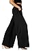 Conceited Palazzo Pants with Pockets in Several Colors and Printed Designs by (Solid Black)