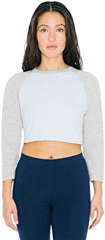 american apparel cropped baseball tee