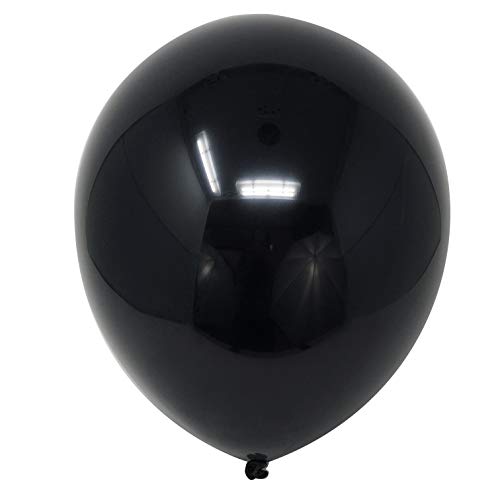Allgala 100 ballons latex grade hélium premium 9 pouces (noir)