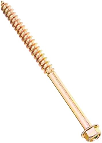 TIMCO Advanced Coach Screw | Hex Flange Head | Slash Point | Yellow | 8.0 x 120 | Box of 50 (8120SCSY)