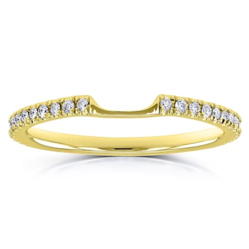 Kobelli Notched Diamond Wedding Band 1/8 Carats (ctw) in 14k Gold