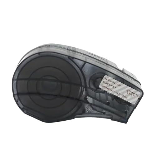 M210 M211 M210-LABxv^[19.1mm x 6.4mM21-750-595{ƃ`bvtxe[v݊̂郉xe[v(Black on Transparent)