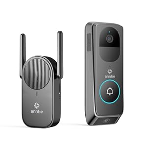 ANNKE Video deurbel met accu (dubbe...