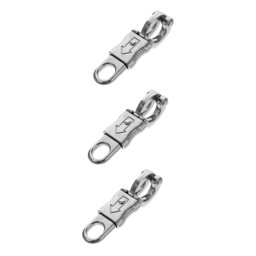 PartyKindom 3pcs Emergency Quick Release Hook Snap 102mm Swivel Snap Shackle for Outdoor Sports Riding Supply