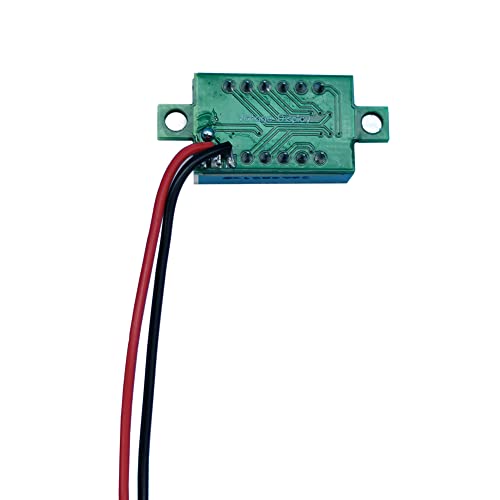 Image of 9pcs Voltage Meter 0.36 Inch 2 Wire DC 0-32V with Three Digit Panel LED Display Panel Mount Car Motorcycle Battery Monitor Tester Reverse Polarity Protectio Accurate Pressure Measurement (Red)
