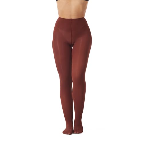 Image of Frola Semi Opaque Tights for Women 40 Denier Matte Solid Color Pantyhose Soft Stockings Nylons Under Dress