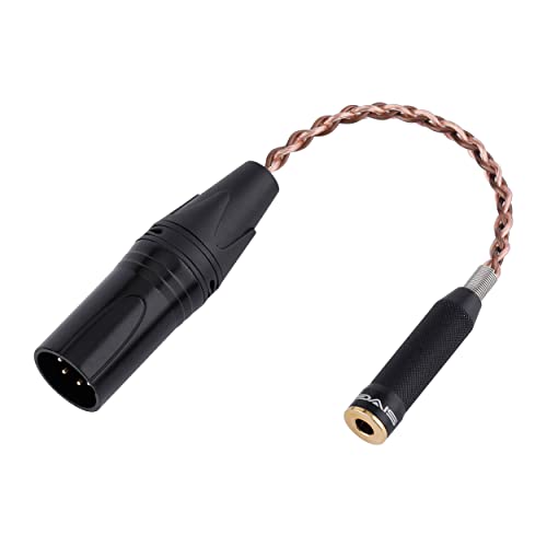 SIVGA P-? Replacement 6N OCC 4 PIN XLR Male to 4.4MM Female Headphone Audio Adapter