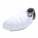 Clip-on Bathroom Soap Holder Chrome finish Shower Rail Soap Holder Soap Holder Fits For 25mm Tube