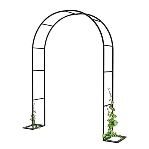 Árbol de pérgola de arco de rosas de jardín con marco de metal, soporte de enrejado decorativo para plantas trepadoras y vides, duradero y elegante característica de paisaje al aire libre