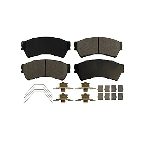 Detroit Axle - All (4) Front And Rear Ceramic Brake Pads W/Hardware Replacement For 2006-2012 Ford Fusion -[2007-2012 Lincoln Mkz] - 2006-2013 Mazda 6 - [2006-2011 Mercury Milan] - 4Pc Set #TOP5