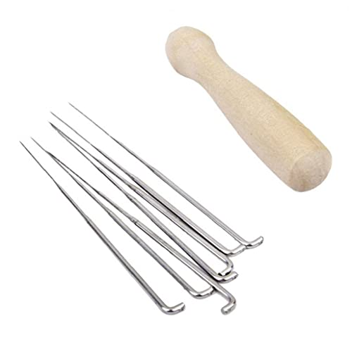 7pcs Felting Needles with Handle Wool Felting Starter Kit Wool Sewing Stitch Punch Tools for Craft DIY